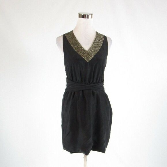 Charcoal gray THEORY sheath dress 2 - Picture 1 of 8
